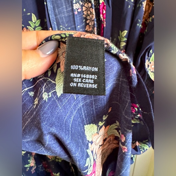 Torrid Floral Kimono, size 00 - Picture 8 of 10